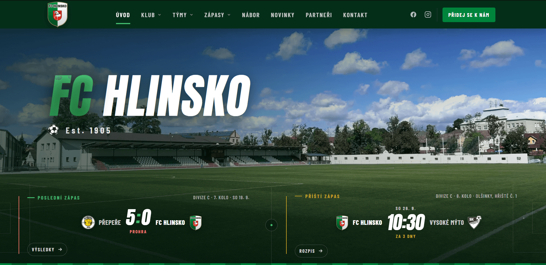 Web FC Hlinsko od Webo Studio